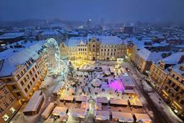 Vánoční koncert z ochozu radnice