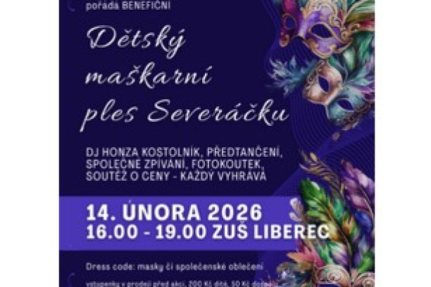DĚTSKÝ MAŠKARNÍ PLES SEVERÁČKU